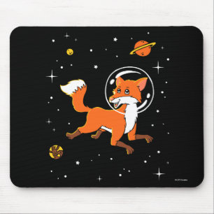 Tapis De Souris Animaux de Fox dans l'espace
