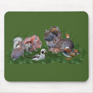 Tapis de souris Animaux de la forêt