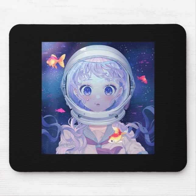 Tapis De Souris Anime Girl Kawaii esthétique japonaise Otaku (Devant)