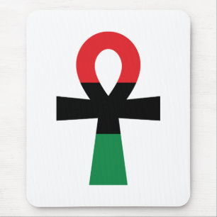 Tapis De Souris Ankh rouge, noir et vert