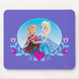 Tapis De Souris Anna and Elsa   Embracing