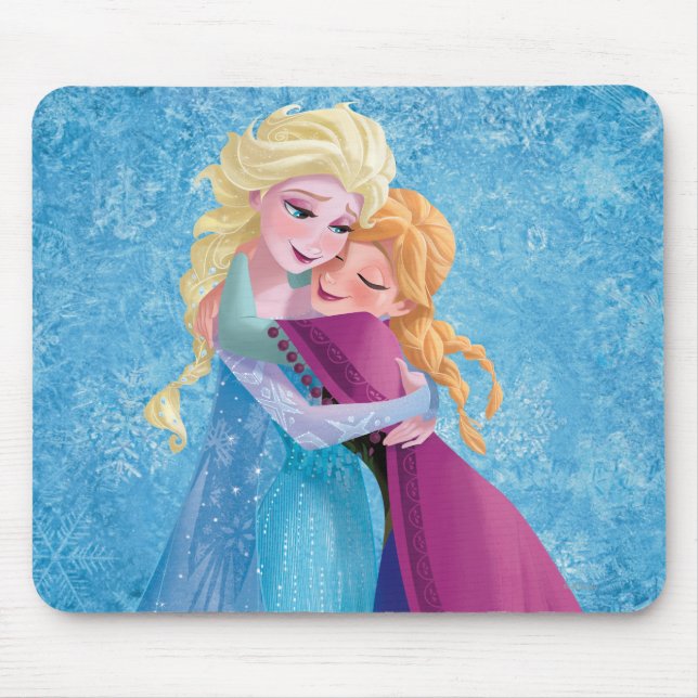 Tapis De Souris Anna et Elsa | Accrochage (Devant)