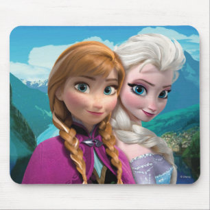 Tapis De Souris Anna et Elsa Ensemble
