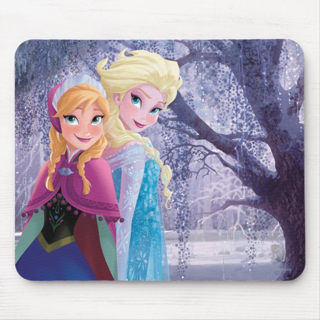 Tapis De Souris Anna et Elsa | Mains de retenue (Devant)