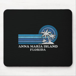 Tapis De Souris Anna Maria Island Floride Famille Vintage Été Va
