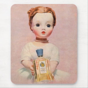 Tapis De Souris Années 1950 Yardley et Madame Alexander doll