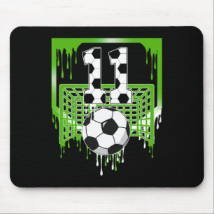 Tapis De Souris Anniversaire 11 ans de Football Crème Glacée Dégou