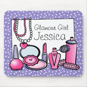 Tapis De Souris Anniversaire de fille de charme (palladium)