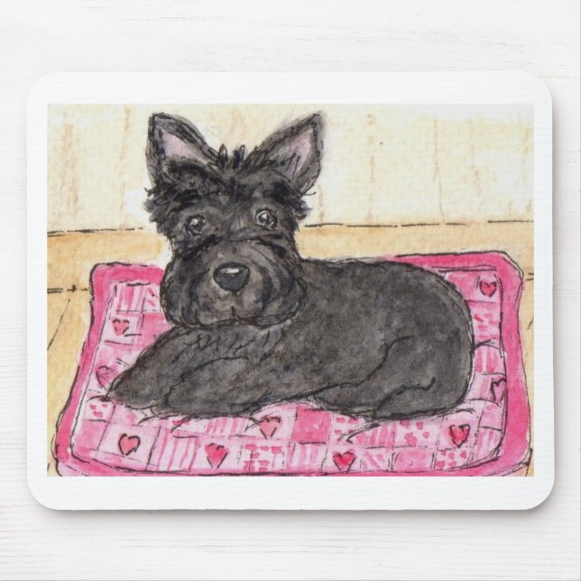 Tapis De Souris Anniversaire de mousepad de coussin de coeur de (Devant)