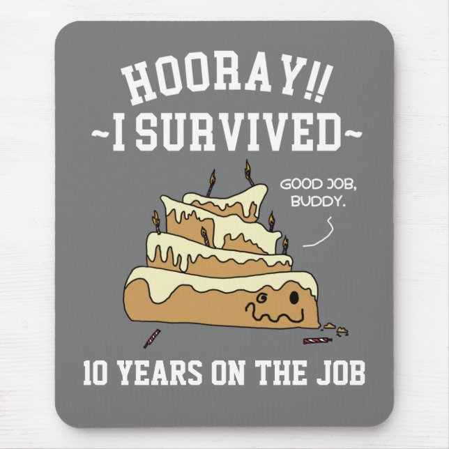 Tapis De Souris Anniversaire de travail d'appréciation des employé (Devant)