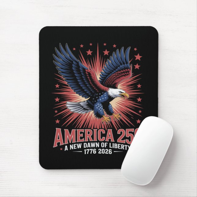 Tapis De Souris Anniversaire des 250 ans de l'Amérique (Avec souris)