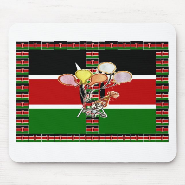 Tapis De Souris anniversaire du Kenya (Devant)