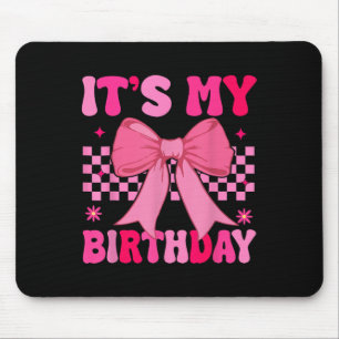Tapis De Souris Anniversaire fille rose coquette esthétique garçon