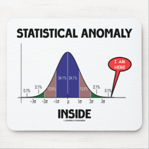 Tapis De Souris Anomalie statistique à l'intérieur (Courbe Bell Je