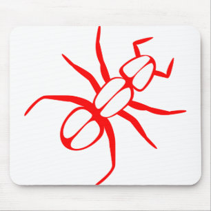 Tapis De Souris Ant Legs Antennas Rouge