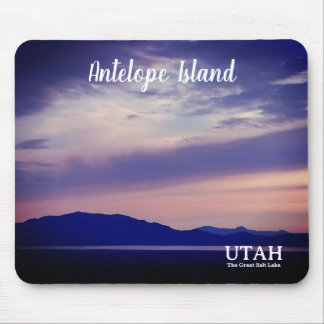 Tapis De Souris Antelope Island, Great Salt Lake, UT