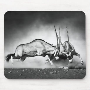 Tapis De Souris Antelopes Fighting Mouse Pad