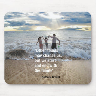 Tapis De Souris Anthony Brandt familly quote beach background Case