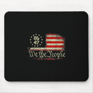 Tapis De Souris Anti Trump 8647 86 47 Drapeau américain We The Peo
