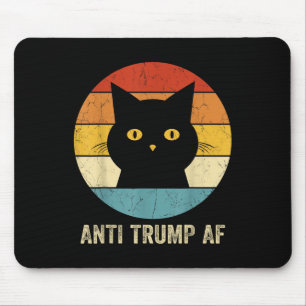 Tapis De Souris Anti Trump Af Tee Retro Funny Anti Trump Cat