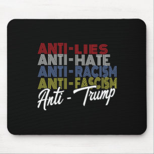 Tapis De Souris Anti Trump Hate Mies Et Fascisme Résistent Au Vote