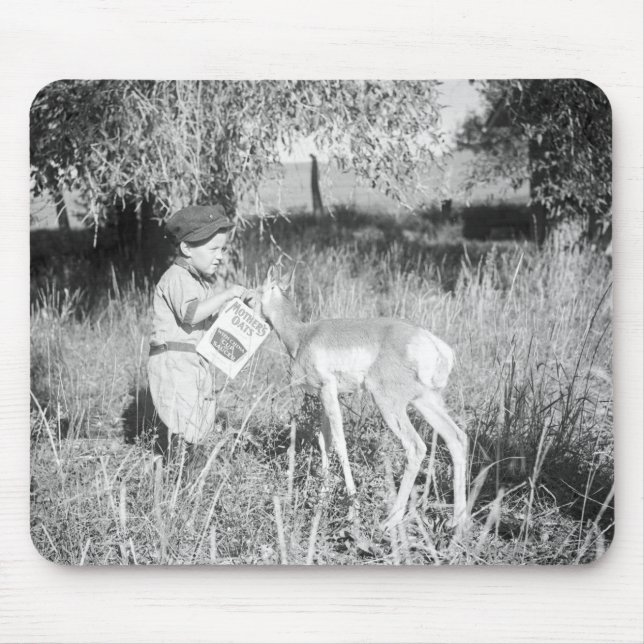 Tapis De Souris Antilope de alimentation de garçon (Devant)