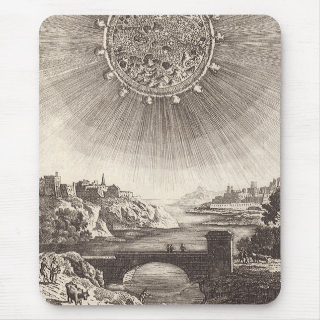 Tapis De Souris Antique Astronomy Sky avec Soleil par Allain Malle (Devant)