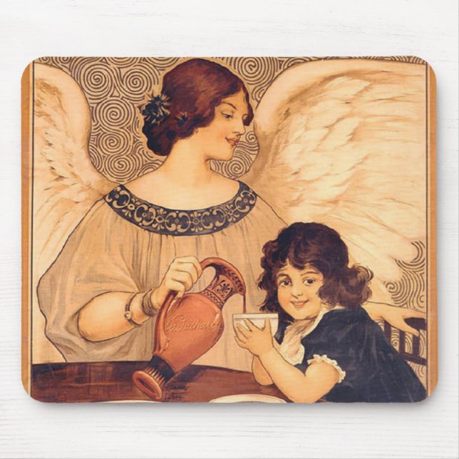 Tapis De Souris Antique française au chocolat (Devant)