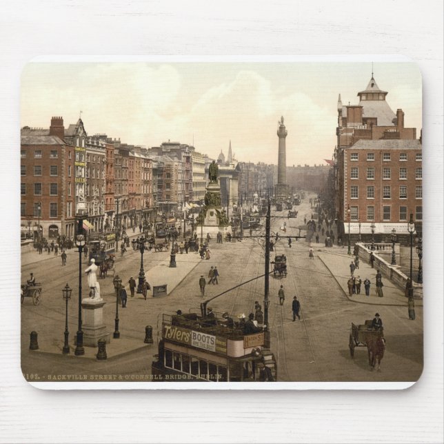 Tapis De Souris Antique Irlande, 1900 Sackville Street Dublin (Devant)