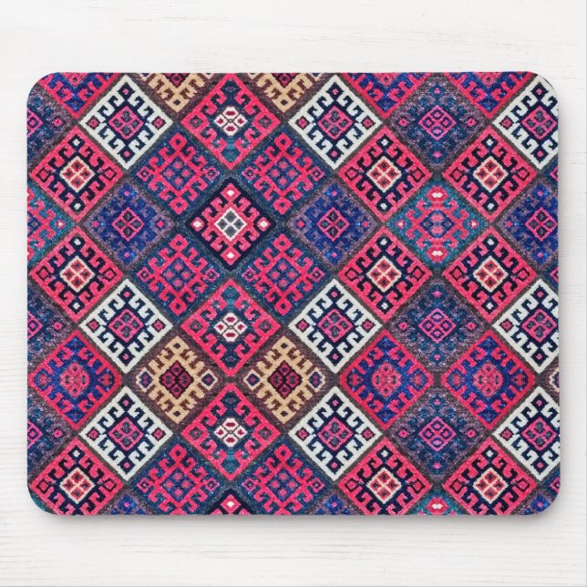 Tapis De Souris Antique Perse Vibrant Diamant de tapis Oriental (Devant)