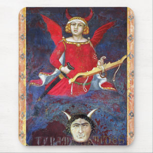 Tapis De Souris ANTIQUE RENAISSANCE TAROTS /THE DEVIL Pride Détail