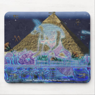 Tapis De Souris Anubis & Pharaon Art égyptien antique Mousepad
