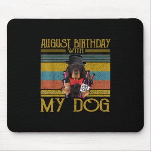 Tapis De Souris Août Anniversaire Avec Mon Gordon Setter Dog 2020