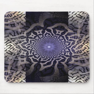 Tapis De Souris APOPHYSE Décor fractal   violet noir