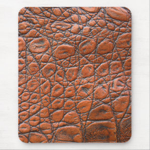 Tapis De Souris apparence fausse en cuir de crocodile