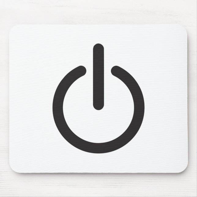 Tapis De Souris Apple Mac Power button (Devant)