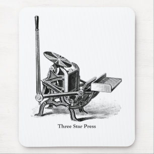 Tapis De Souris Appuie sur impression C&P Pilote de letterpress pa