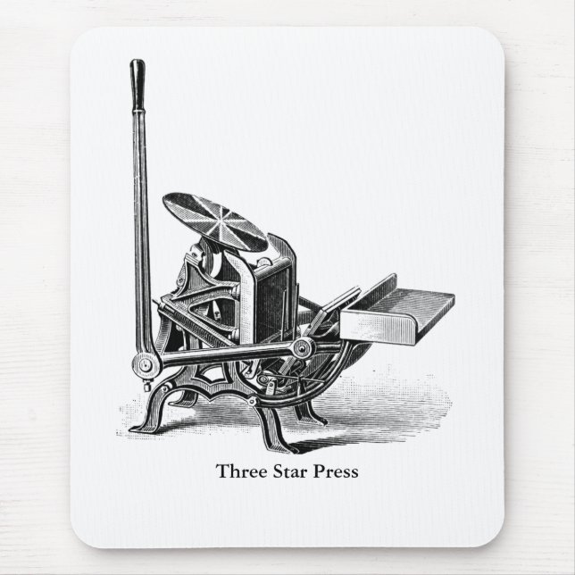 Tapis De Souris Appuie sur impression C&P Pilote de letterpress pa (Devant)