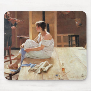 Tapis De Souris Après la pose, 1884