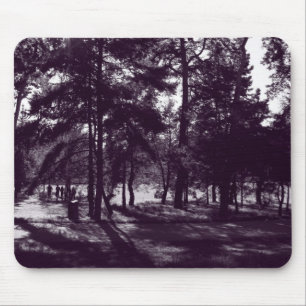 Tapis De Souris Après-midi dans le parc (Purple Toned BW)