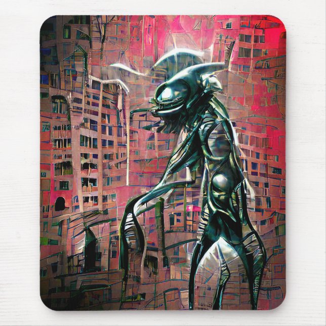 Tapis De Souris Apron de l'invasion Alien (Devant)