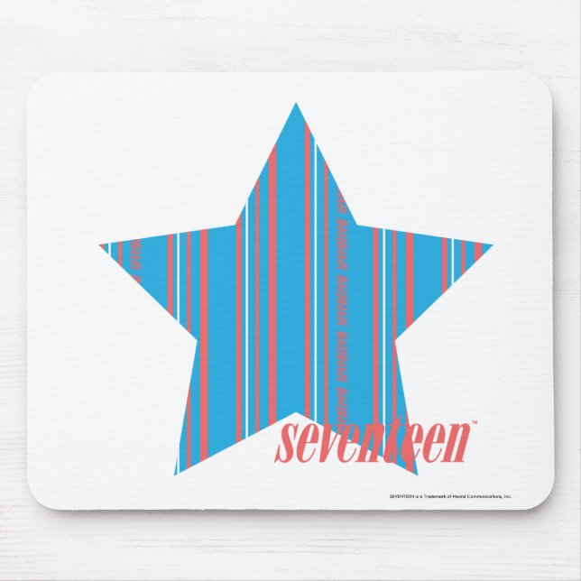 Tapis De Souris Aqua mince 2 de rayures (Devant)