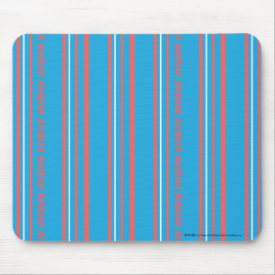 Tapis De Souris Aqua mince de rayures