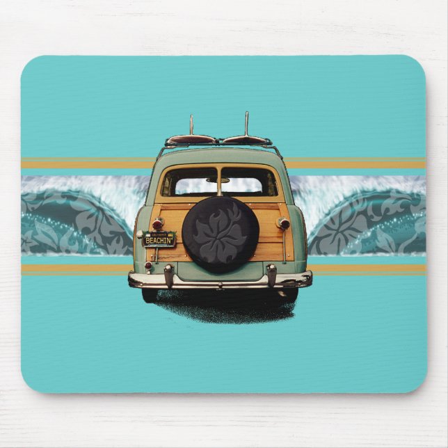 Tapis De Souris Aqua Mousepad de vague de Woody (Devant)