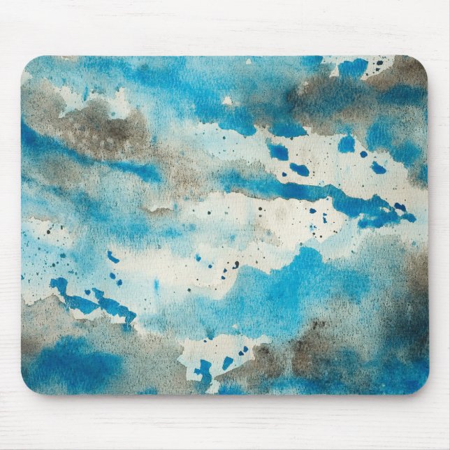 Tapis De Souris Aquarelle Abstraite (Devant)