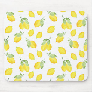 Tapis De Souris Aquarelle Citrons Motif Souris