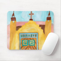 Aquarelle colorée de l'église San Jose de Gracia