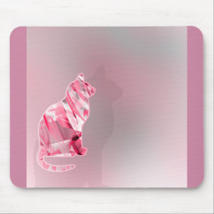 Tapis De Souris Aquarelle de chat animal pour Amoureux de les chat