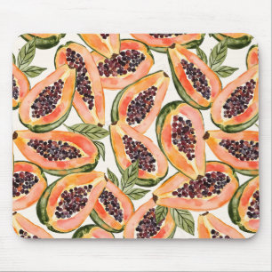 Tapis De Souris Aquarelle de fruits de papaye