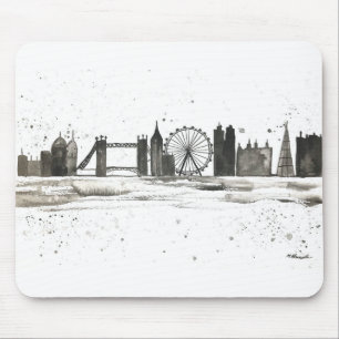 Tapis De Souris Aquarelle de Londres